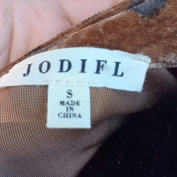 JODIFL Leopard Print Brown Dress_Small - Picture 9 of 9